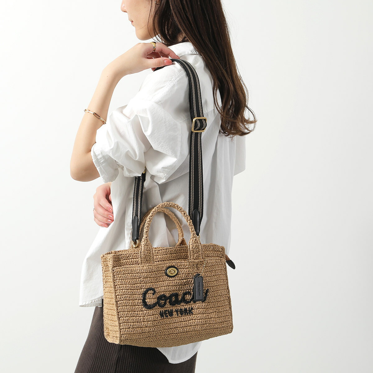 楽天市場】COACH コーチ かごバッグ CAM62 レディース カーゴ トート