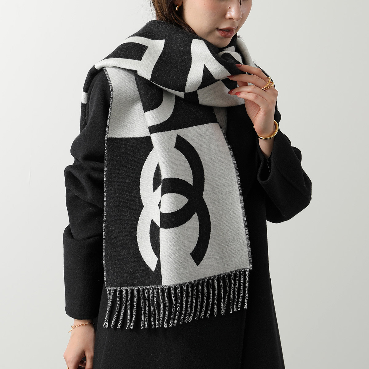 楽天市場】CHANEL シャネル マフラー AAA609 B18651 レディース ウール