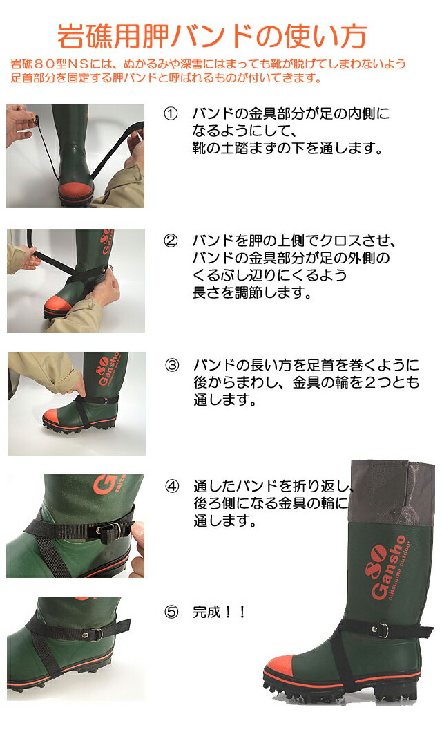 楽天市場】【公式】 ミツウマ最強 長靴 【岩礁80型NS】日本製