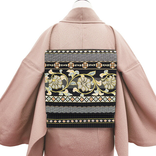 楽天市場】【新古品】 袋帯 未使用 フォーマル 正絹 螺鈿箔 金糸 銀糸