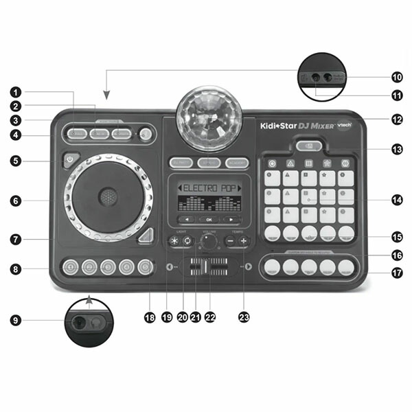 楽天市場】【使い方マニュアル・動画付】VTech / KidiStar DJミキサー