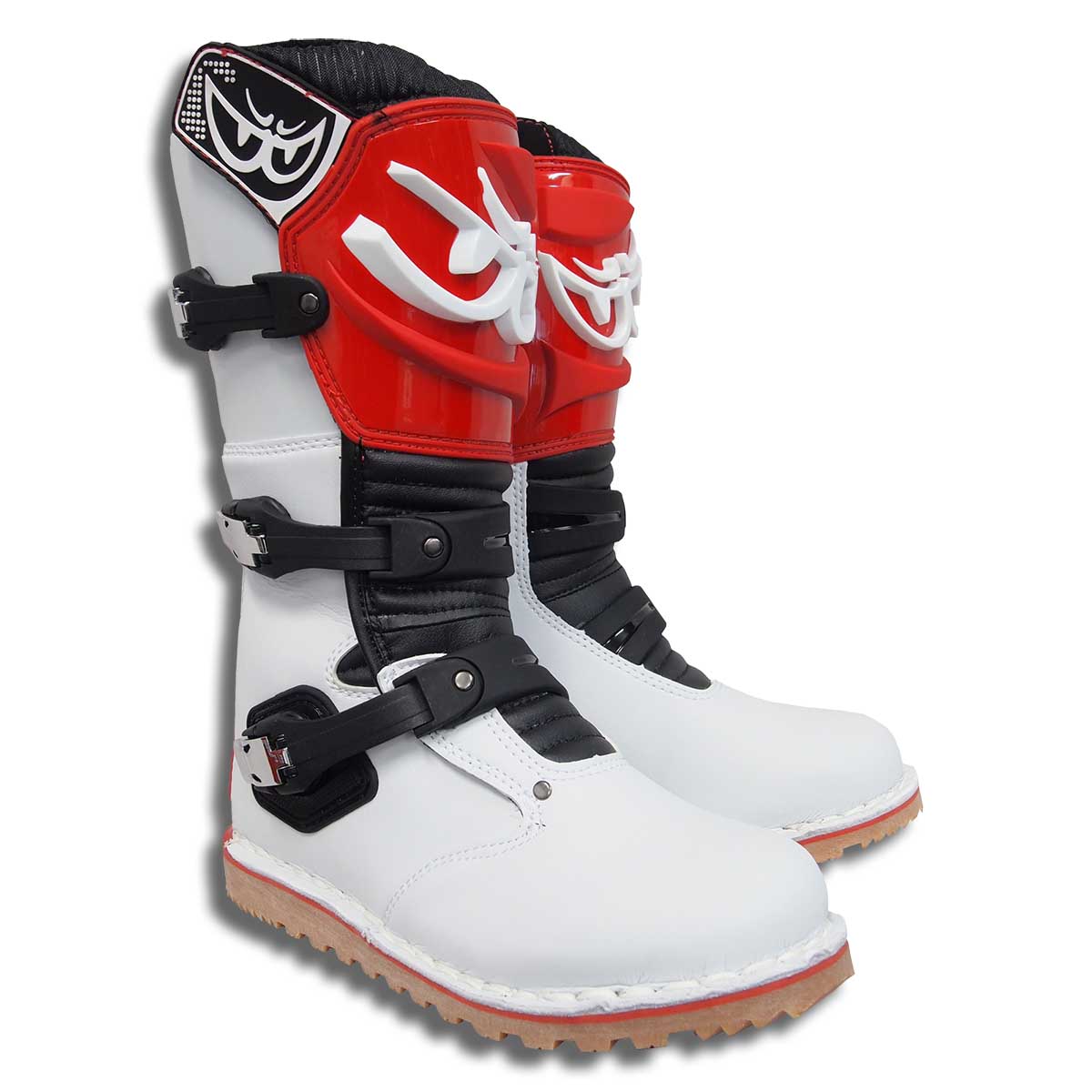 楽天市場】BERIK ベリックトライアルブーツ BOT-1221-BK RED オフ