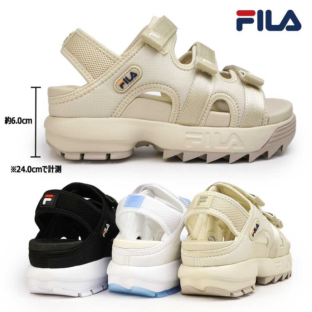 楽天市場】フィラ サンダル レディース ディスラプター SD パフィー