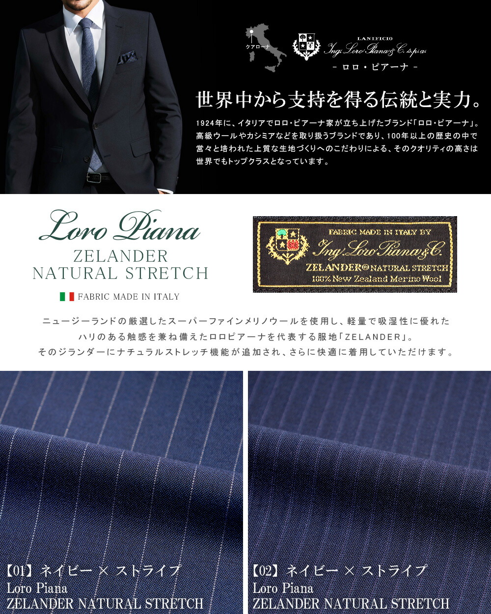楽天市場】スーツ メンズ イタリア生地 LoroPiana ロロピアーナ 春夏