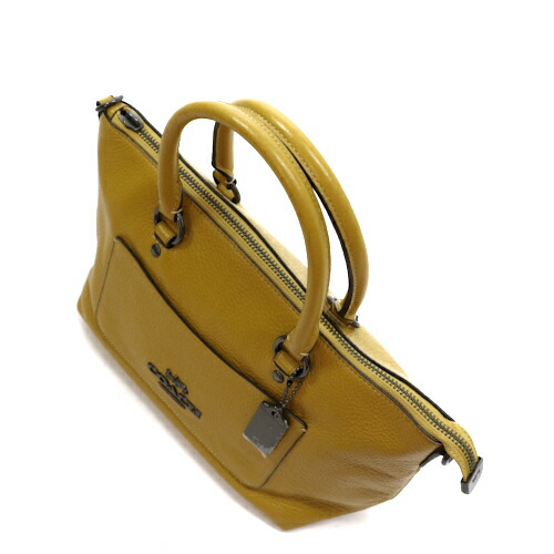 楽天市場】コーチ COACH ミニエマ サッチェル ペブルドレザー