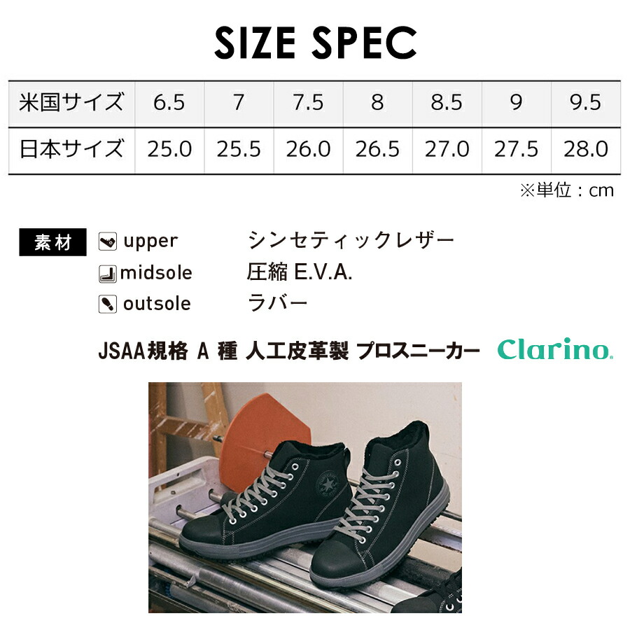 楽天市場】「コンバース CPD」ALL STAR PS WG HI セーフティシューズ