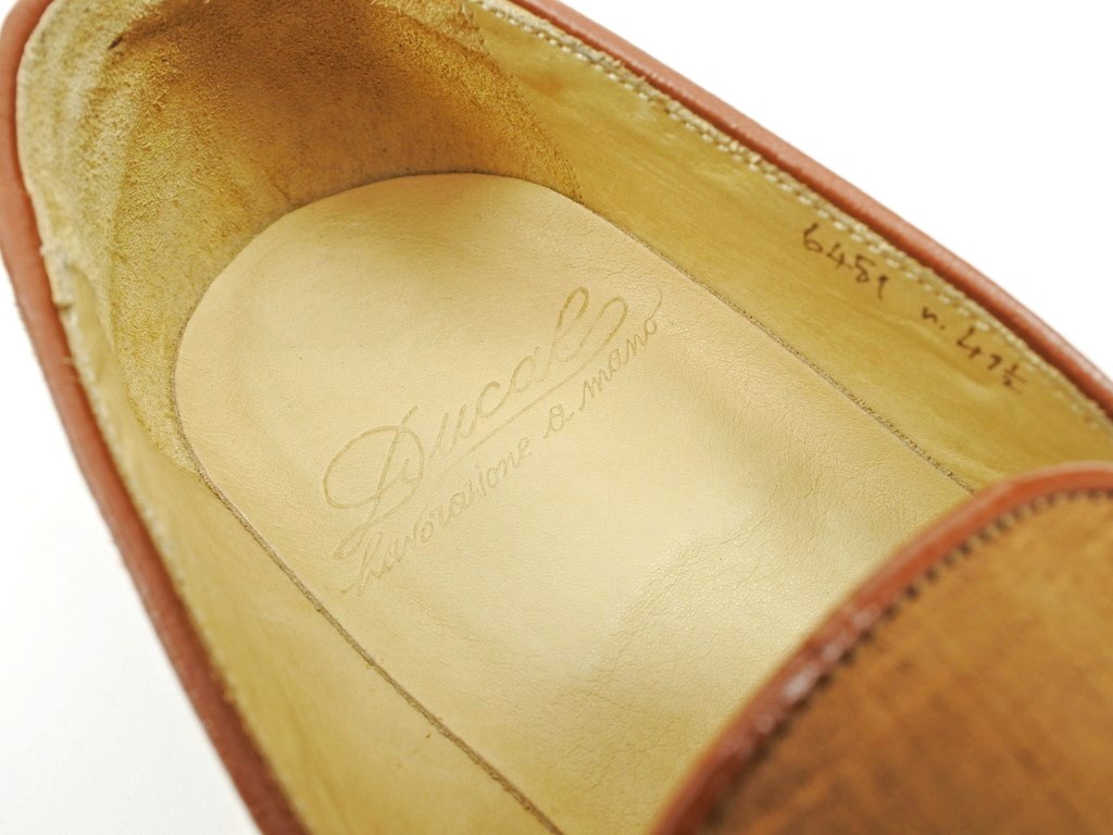 デュカルス DOUCALS ローファー タッセル スエード カーフ Uチップ