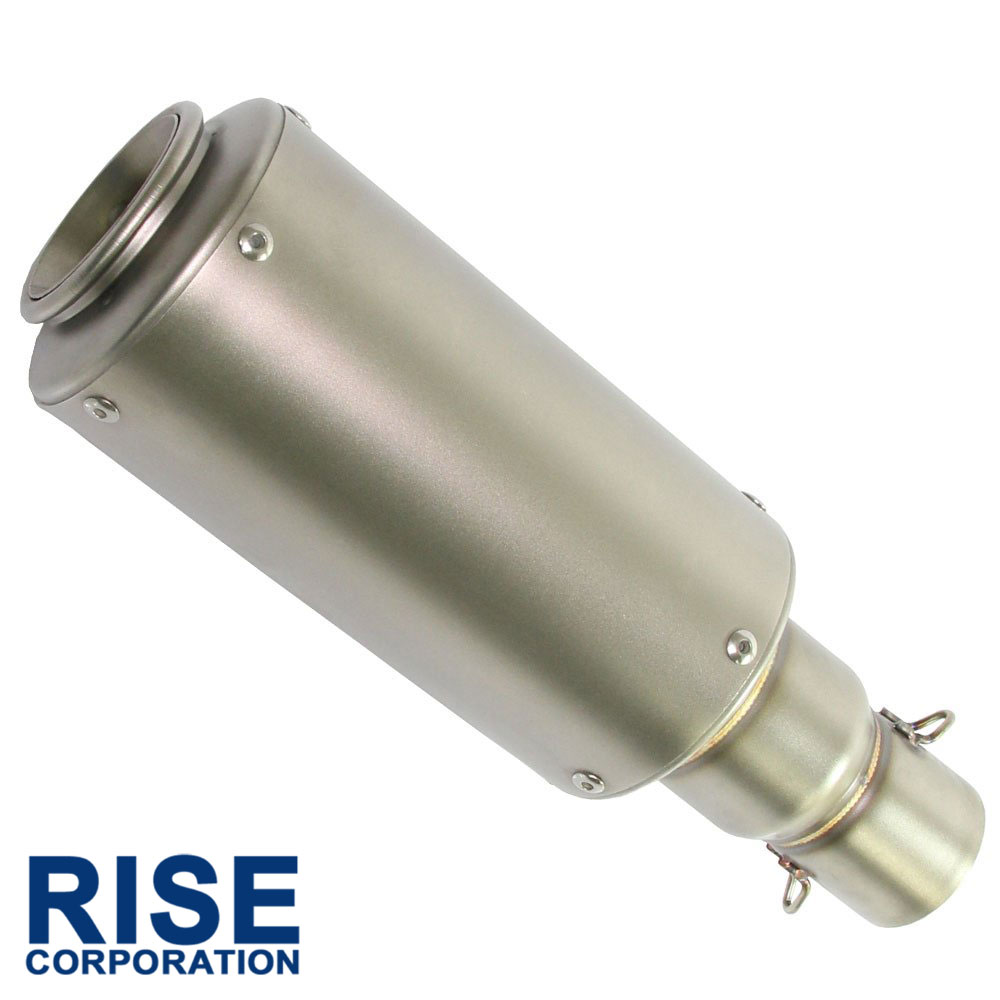 楽天市場】汎用 GPショートサイレンサー φ50.8 缶型 チタンカラー 焼き
