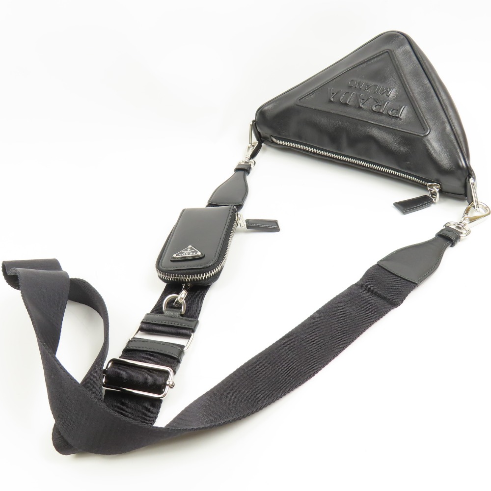 楽天市場】プラダ バッグ PRADA ショルダーバッグ トライアングル 現行