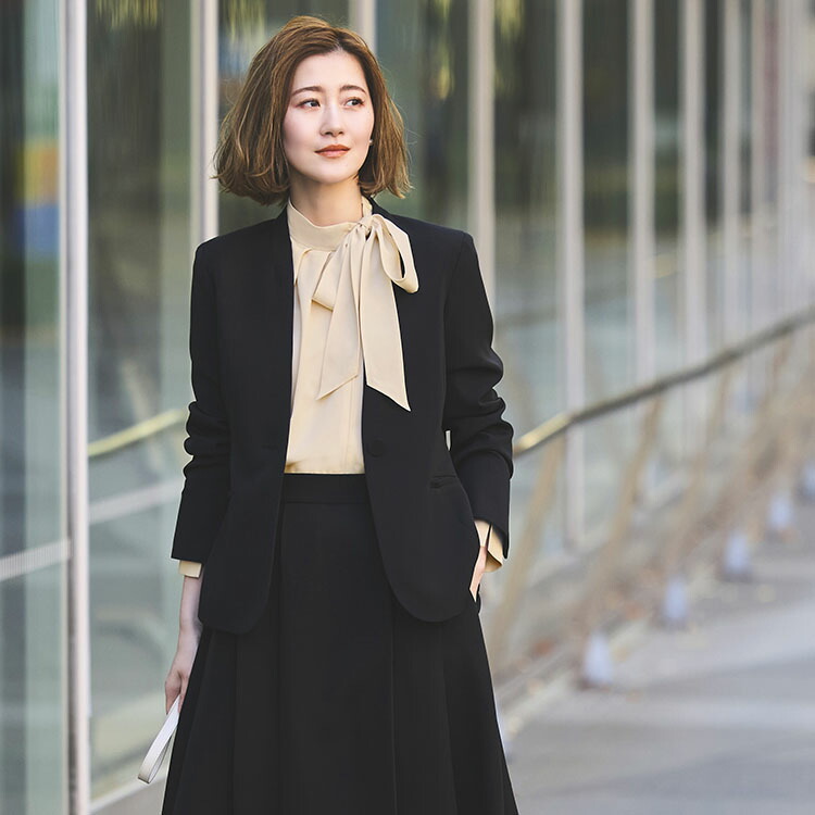 楽天市場】【洗える】レディース ブラウス 長袖ブラウス ボウタイ