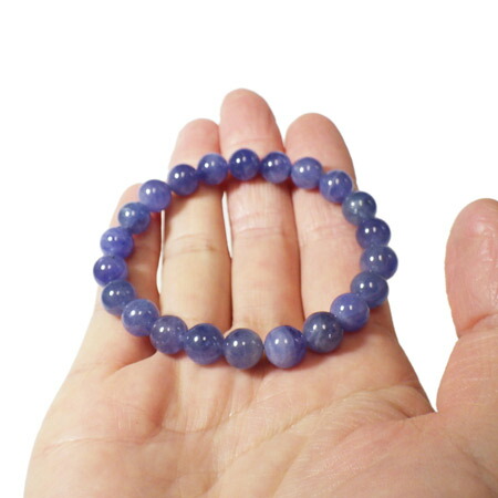 楽天市場】タンザナイト ブレスレット 8mm玉×22個 内周16.5cm 天然石