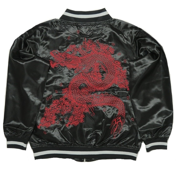 楽天市場】龍 竜 赤龍 スカジャン メンズ ジャケット オール/刺繍 和柄