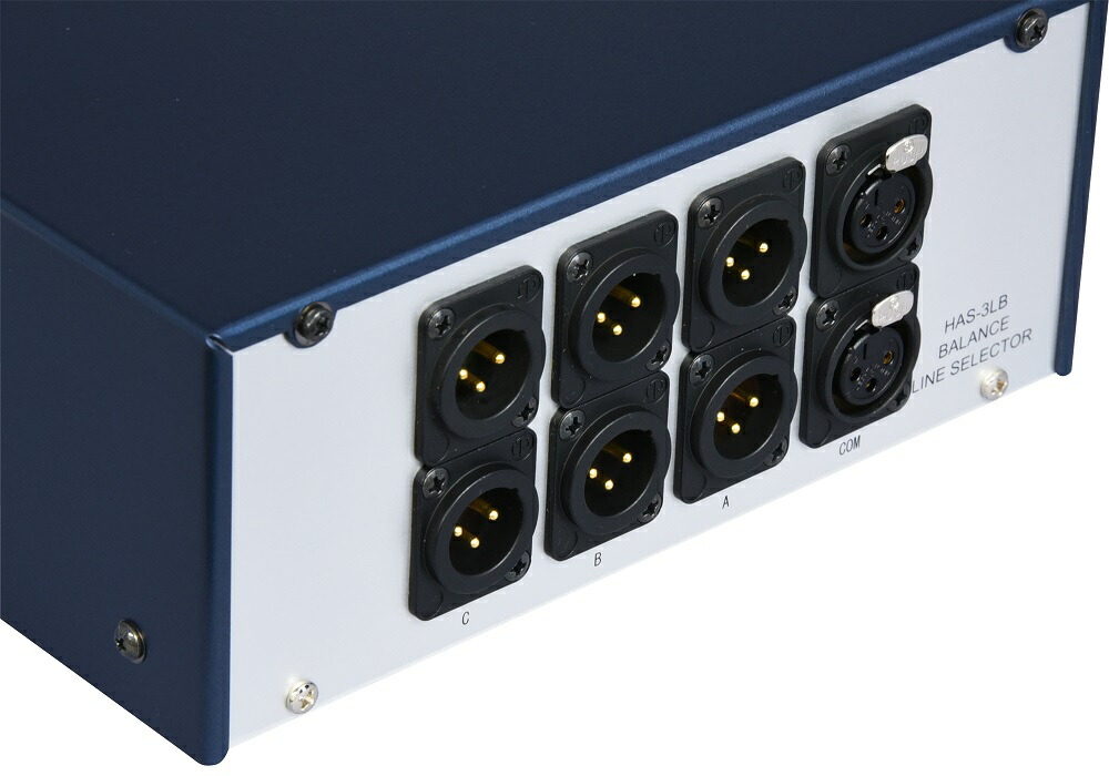 楽天市場】Audiodesign XLRセレクター HAS-3LB（1F-3M：出力切替専用