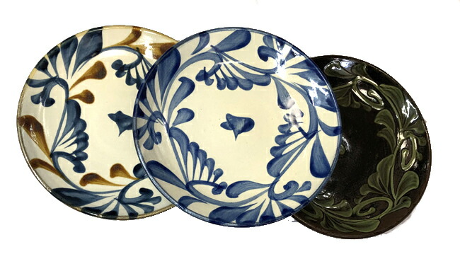 楽天市場】やちむん（沖縄の 焼き物 陶器 食器）6寸皿（染付コバルト