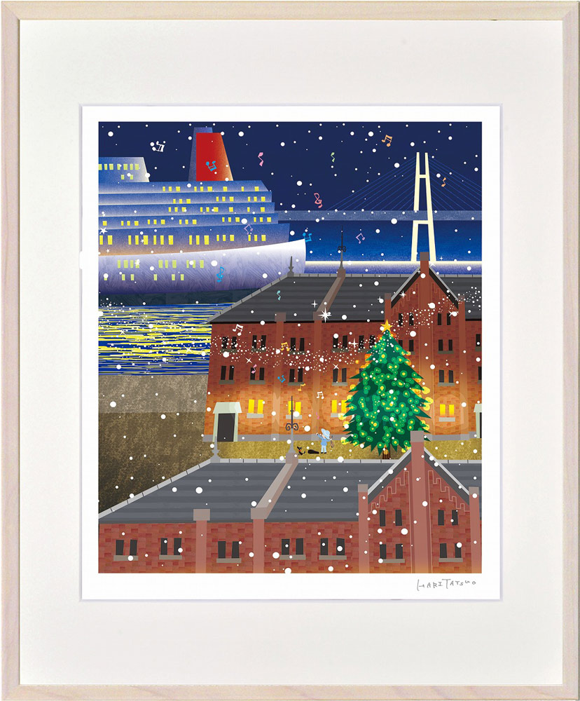 楽天市場】【スーパーSALE10％OFF】絵画 はり たつお 横浜赤レンガ倉庫