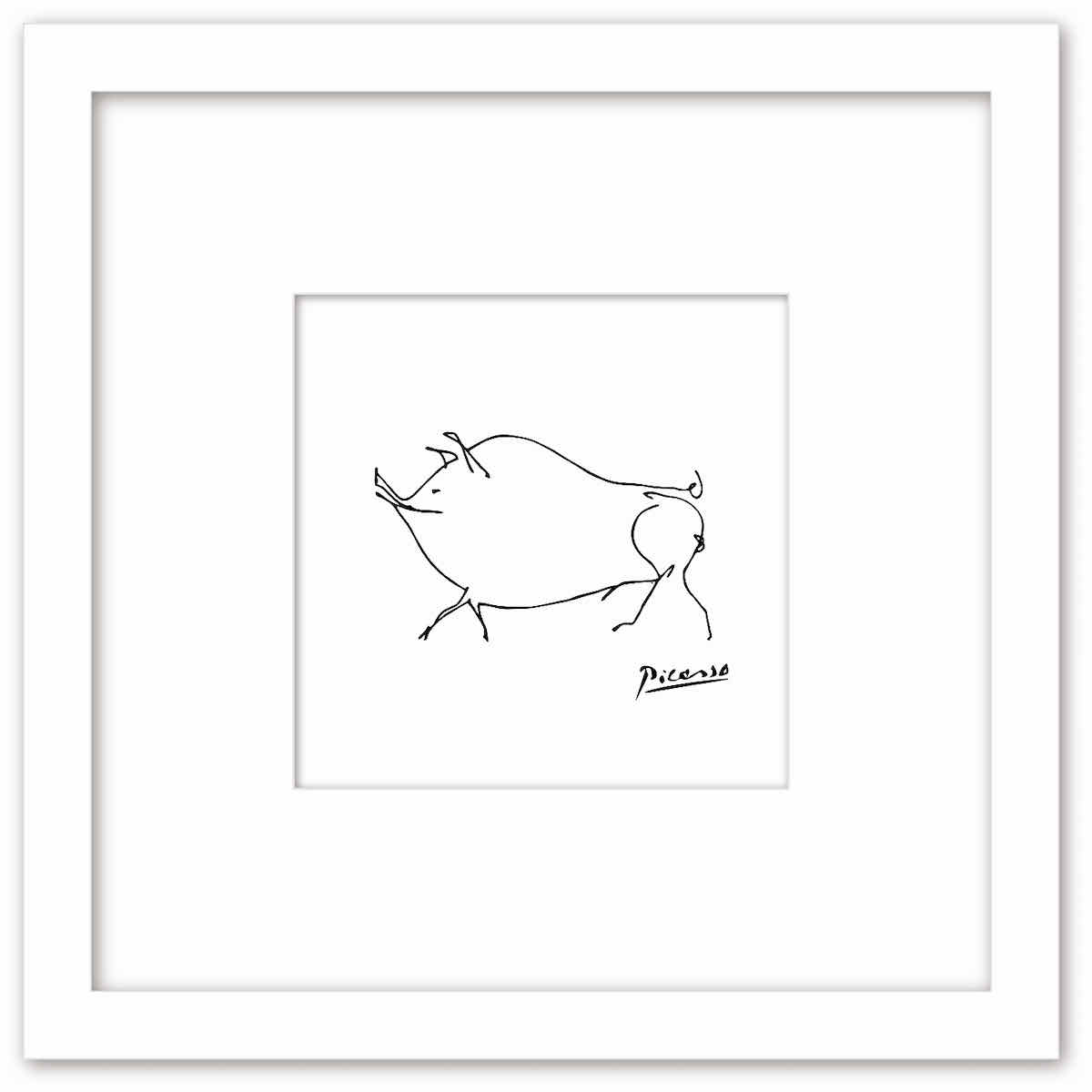 楽天市場】名画 ラインアート パブロ・ピカソ 署名入り プティ