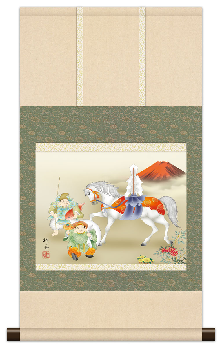 楽天市場】【スーパーSALE10％OFF】10年保証 掛け軸 ミニ掛け軸 和風