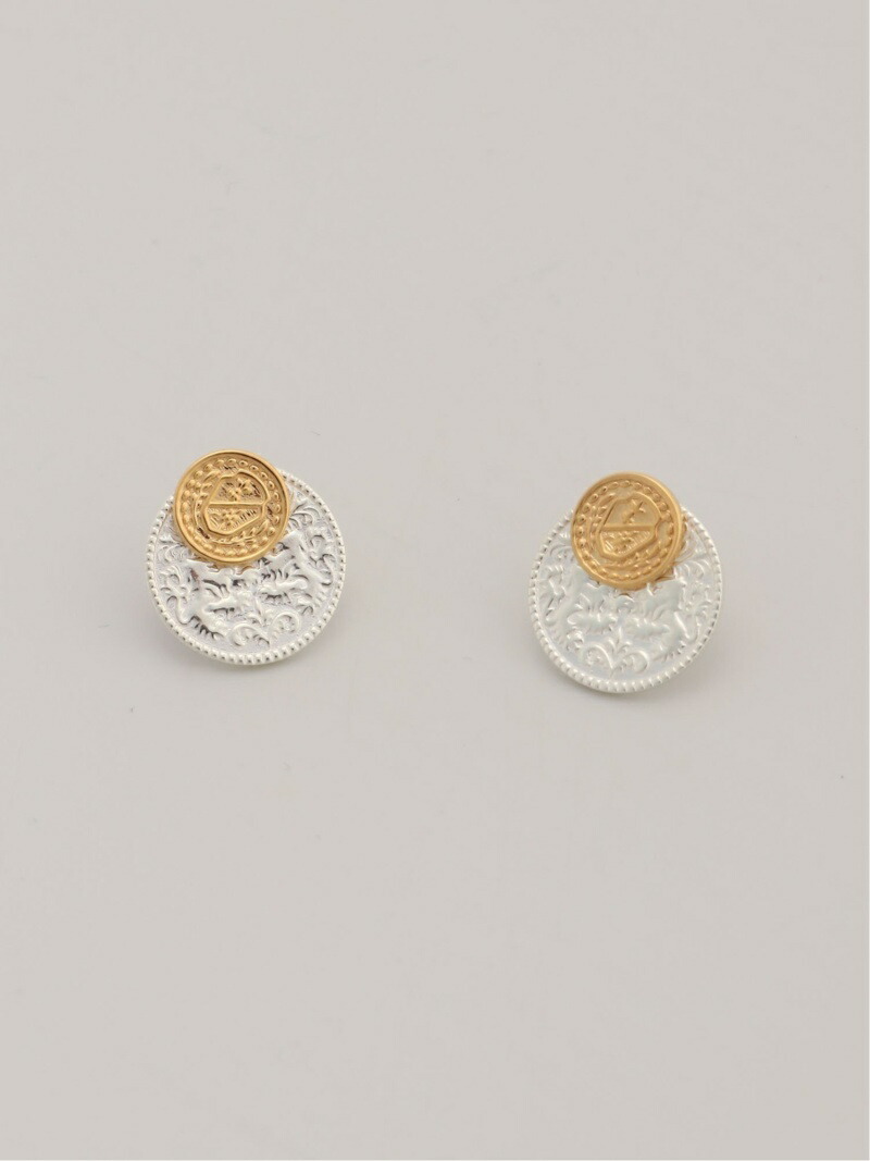 楽天市場】シルバーコインモチーフスタッズピアス agete アガット