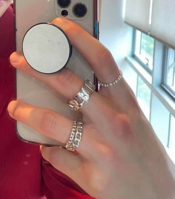 楽天市場】stray kids 指輪 ヒョンジン 編み目 アクセモチーフ