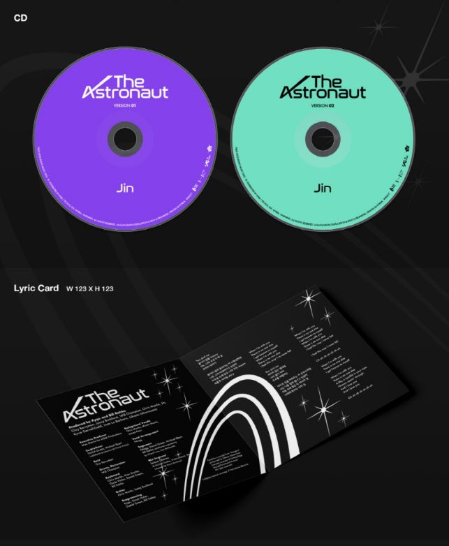 楽天市場】☆配送無料☆即時発送☆2種セット☆BTS JIN [The Astronaut
