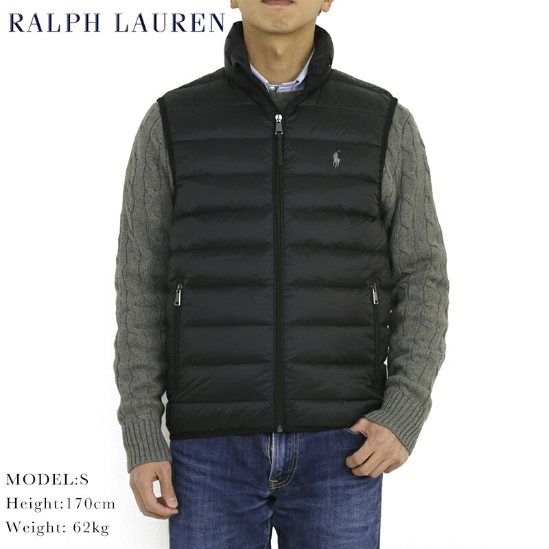 楽天市場】ポロ ラルフローレン メンズ パッカブル ダウンベスト POLO