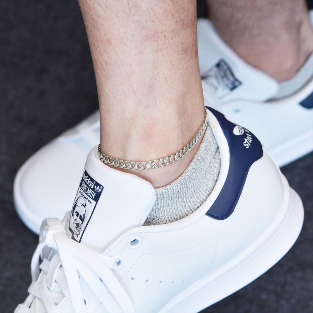 楽天市場】喜平 アンクレット K18 18KWG 18金 メンズ ホワイトゴールド