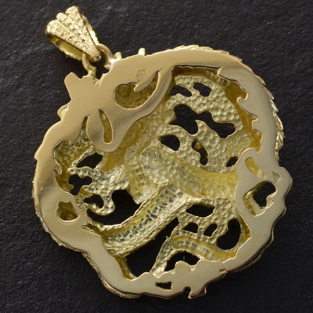 楽天市場】ペンダントトップ メンズ 18金 K18 ゴールド ドラゴン 龍