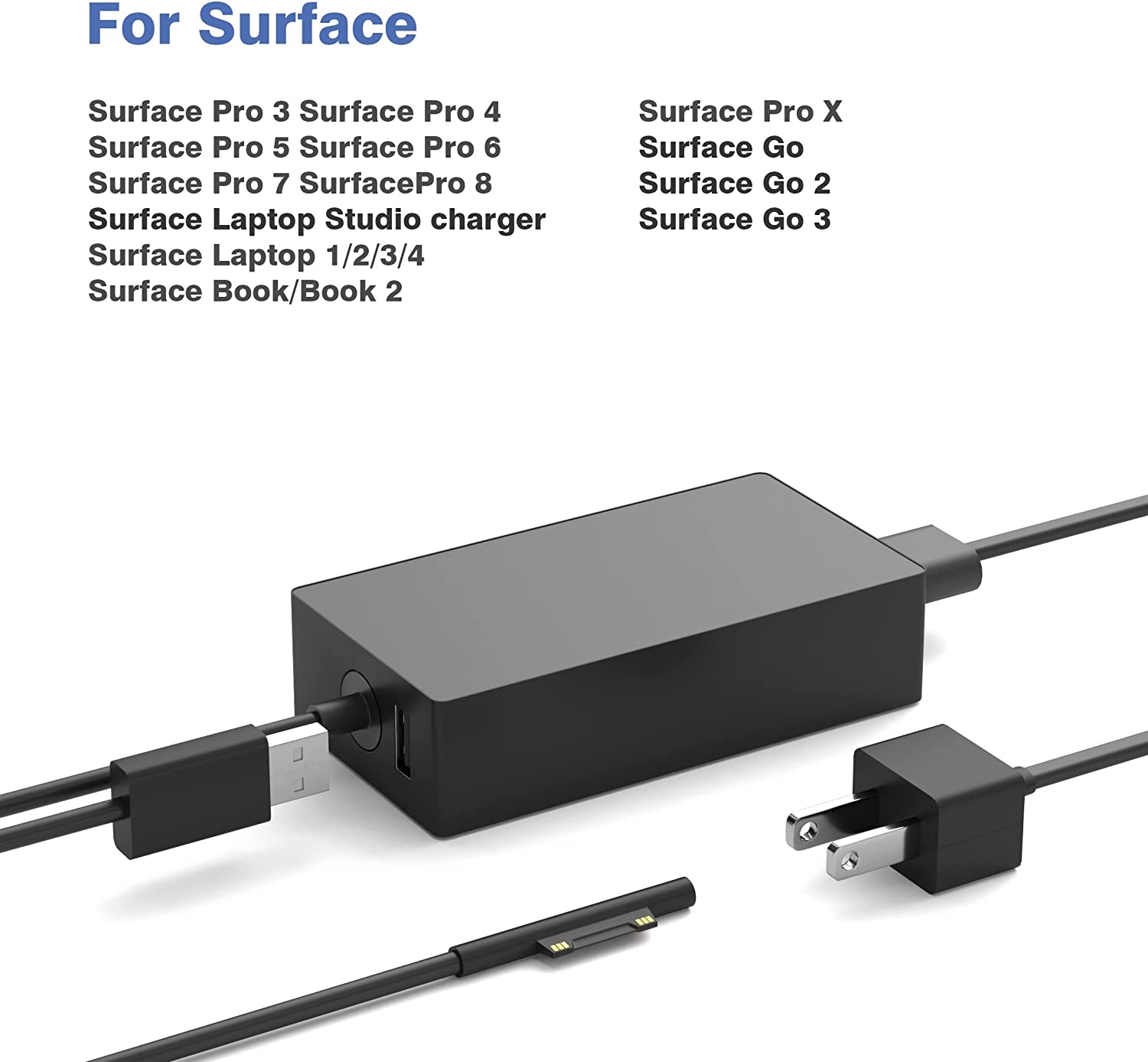 楽天市場】Surface Pro 充電器サーフェス 電源アダプタ 65W Surface