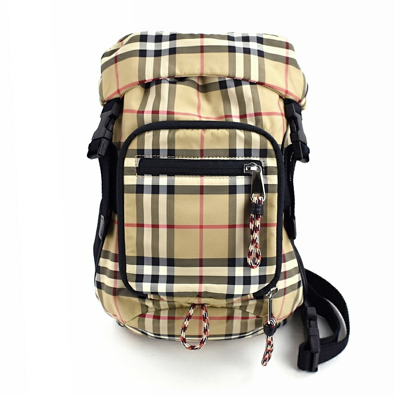 楽天市場】バーバリー ボディバッグ ノバチェック ベージュ×ブラック