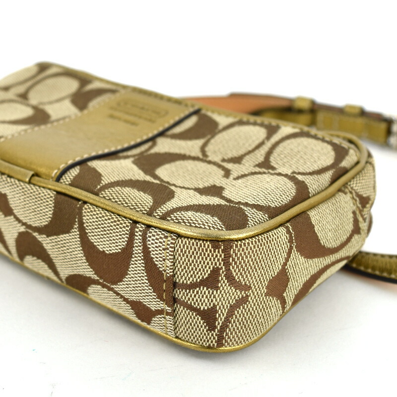 楽天市場】コーチ ウエストポーチ レディース シグネチャー ベージュ