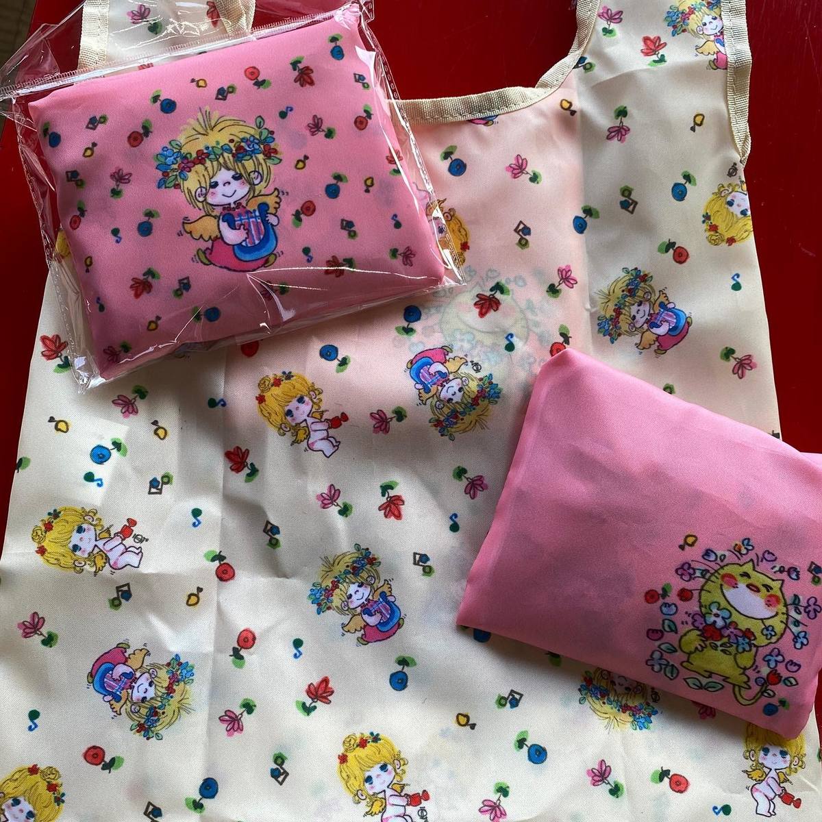 楽天市場】水森亜土「エコバッグ（レジ袋タイプ）」超可愛い亜土ちゃん