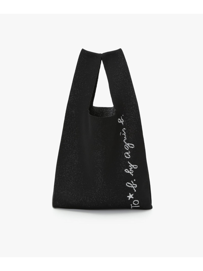 楽天市場】ニット ロゴ トートバッグ To b. by agnes b. アニエスベー