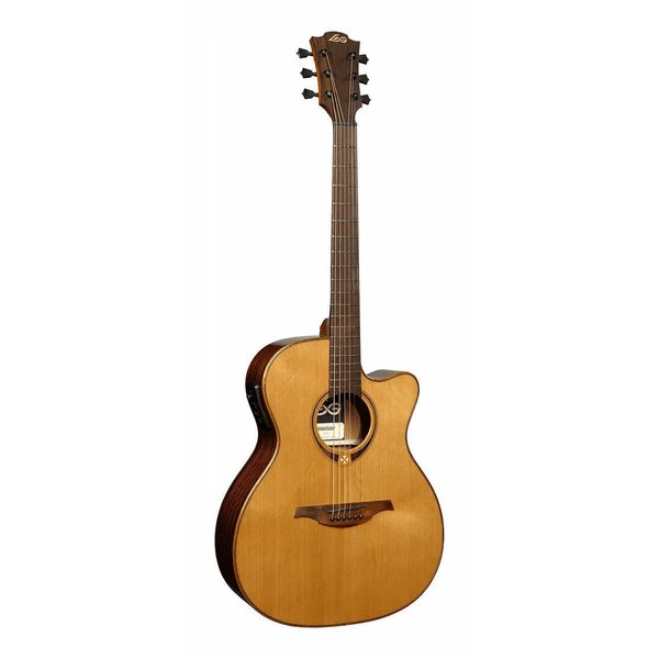 楽天市場】【送料込】【ケース付】LAG Guitars T118ASCE 薄胴ボディ