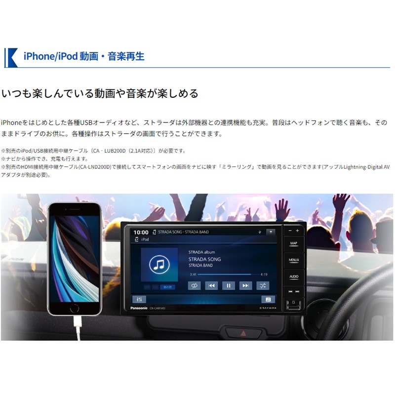 楽天市場】Panasonic パナソニック CN-CE01D Strada ストラーダ