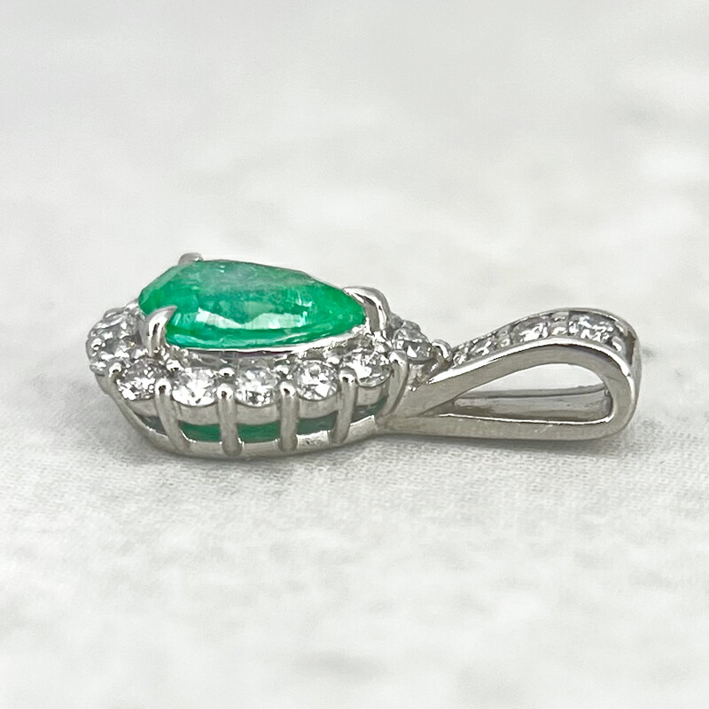 楽天市場】パライバトルマリン 0.405ct ペンダントトップ PT950