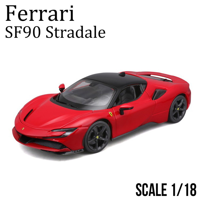 楽天市場】ミニカー Ferrari 1/18 フェラーリR&P SF90 ストラダーレ