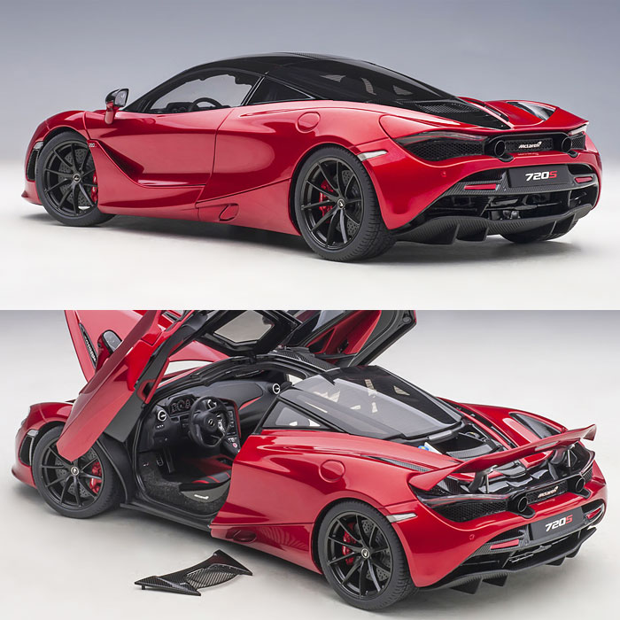 楽天市場】ミニカー 1/18 マクラーレン 720S メタリック レッド オート