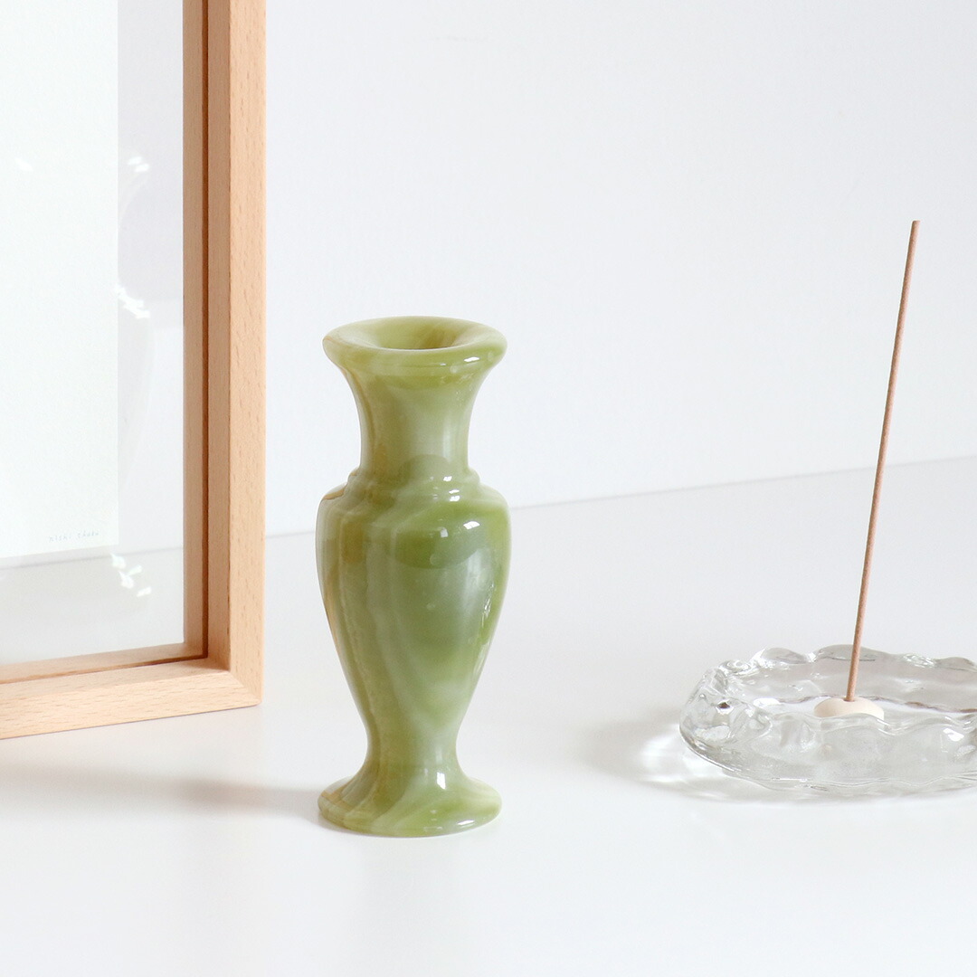 楽天市場】天然石 フラワーベース ジェイド 翡翠 ヒスイ ストーン 花瓶