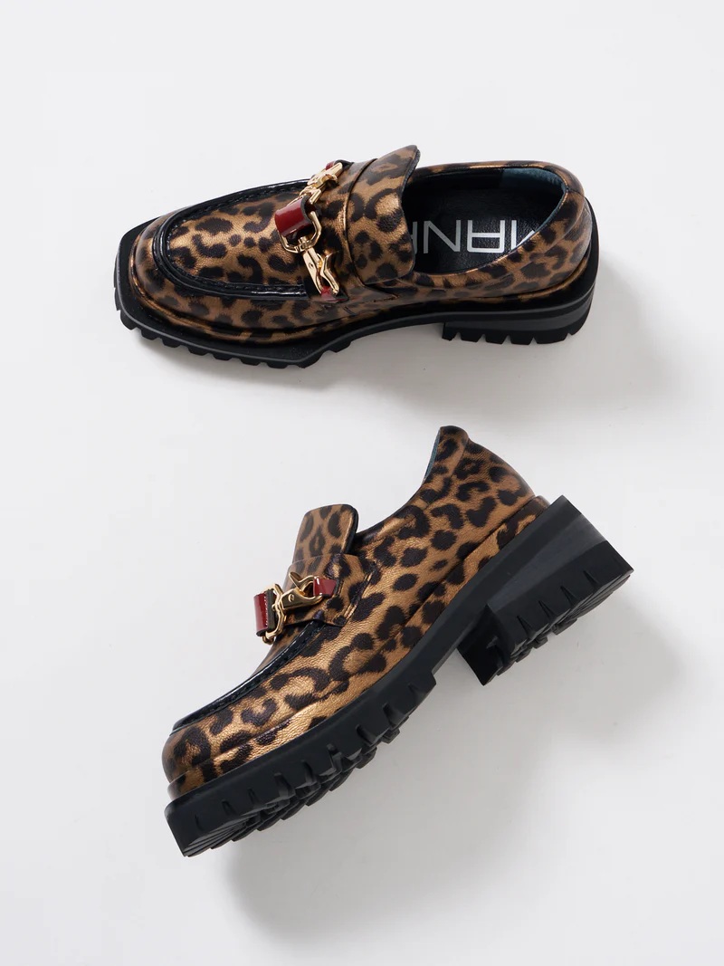 楽天市場】MANA マナ/ 551206 ダブルフックローファー 厚底ローファー