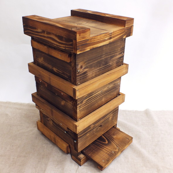 楽天市場】日本ミツバチ採集用巣箱（焼き入り）蜜蝋1つプレゼント