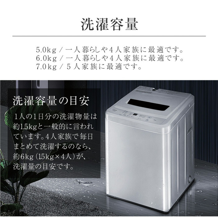 楽天市場】マクスゼン 全自動洗濯機 5kg 風乾燥 縦型 JW50WP01WH