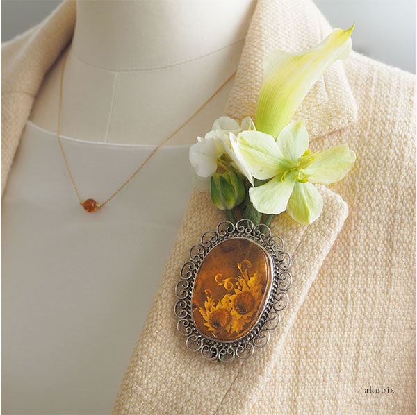 楽天市場】【バルト海の琥珀】1点ものハンドメイド アンティーク