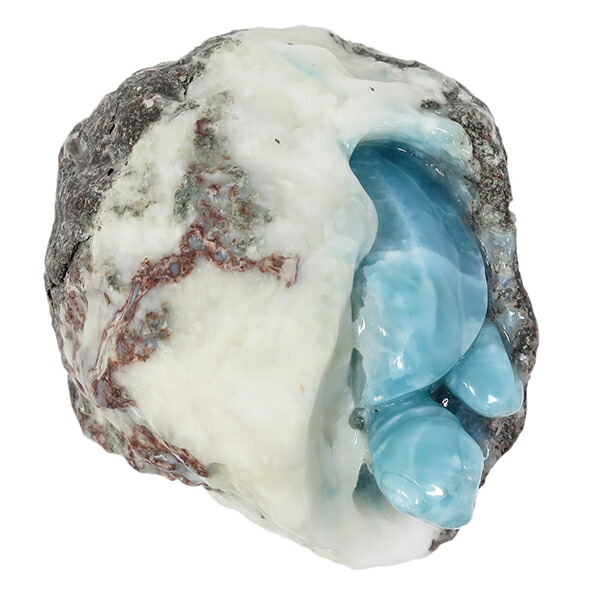 楽天市場】ラリマー 亀 原石 彫刻 974g 天然石 パワーストーン