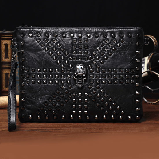 楽天市場】クラッチバック メンズ インポート セカンドバッグ スカル