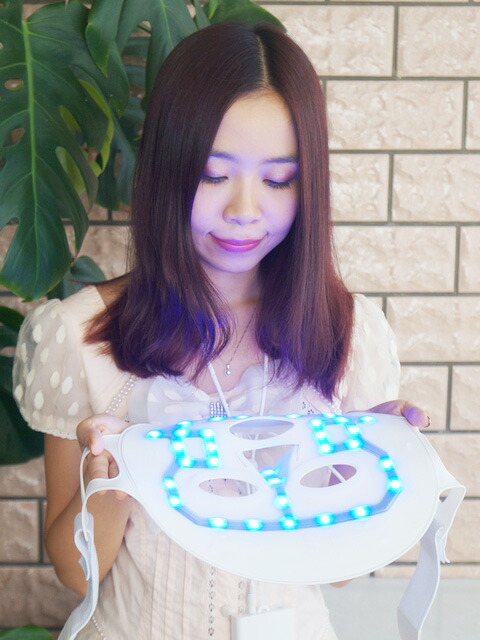 楽天市場】LED美容マスク Lサイズ 青色 BLUE LED エイジングケア 美顔