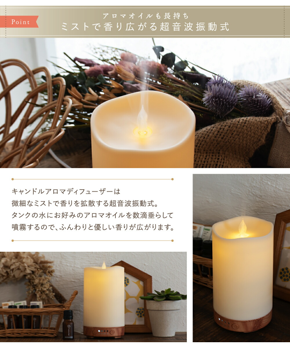 楽天市場】アロマディフューザー 超音波式 噴霧式 ディフューザー
