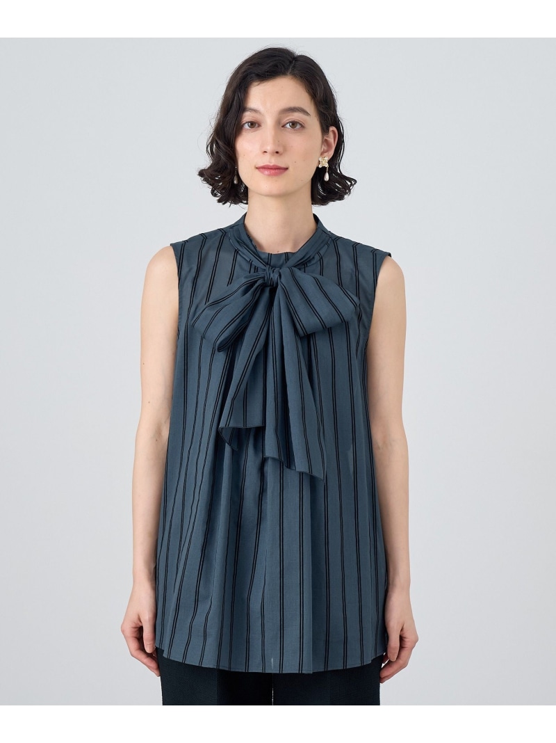 1178】アナイ ジョーゼットボウタイ ブラウス 黒 38 ANAYI（アナイ）の