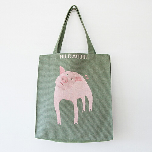 楽天市場】トートバッグ 「ブタ」Lサイズ【hildahilda/ヒルダヒルダ