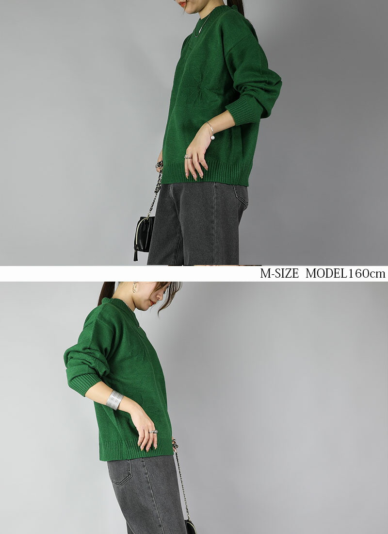 楽天市場】天竺編み ニット レディース 秋 長袖 トップス 秋 セーター