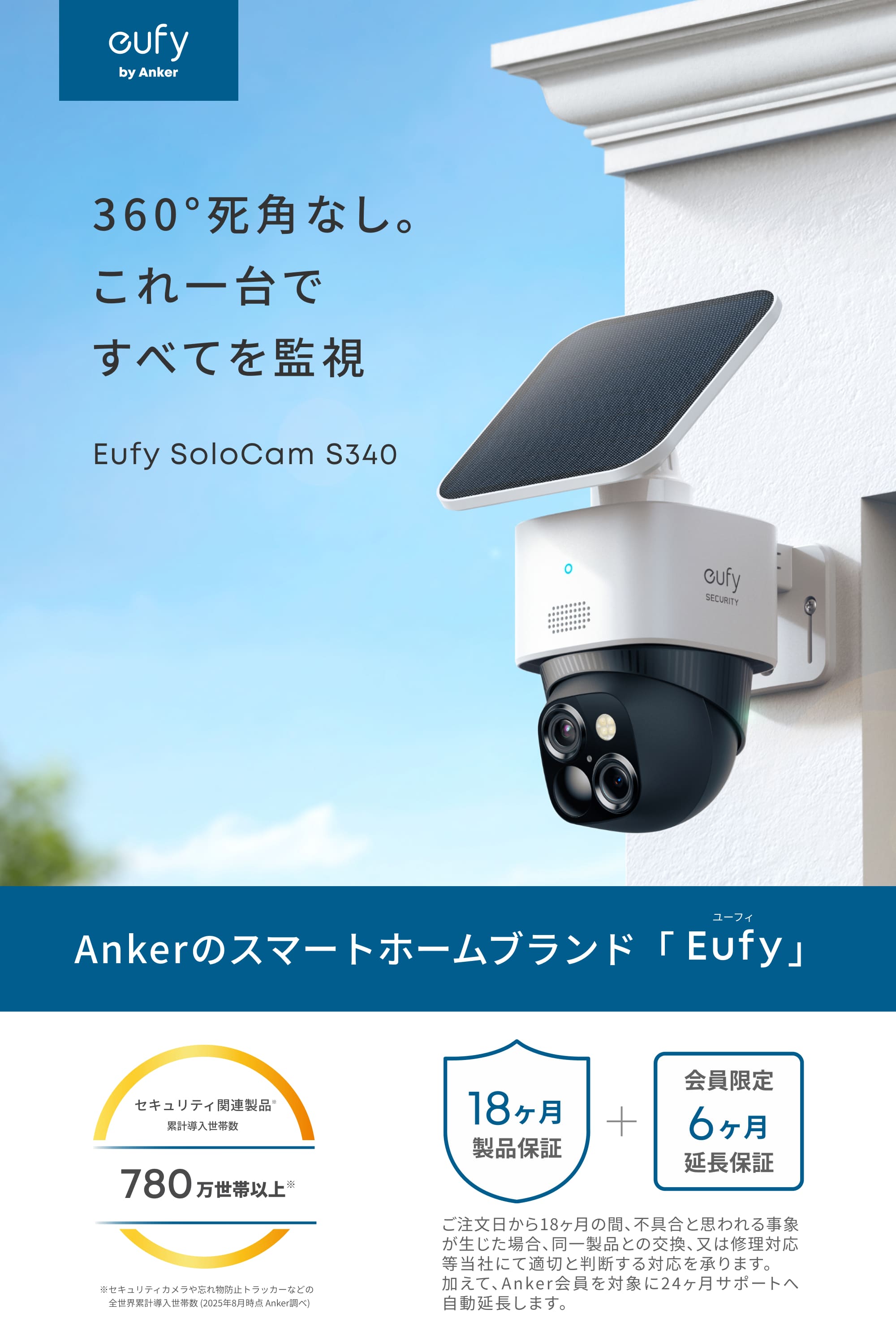 楽天市場】【3/1限定 最大10%OFFクーポン&P10倍】Anker Eufy SoloCam